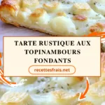Tarte rustique aux topinambours fondants