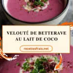 Velouté de betterave au lait de coco
