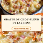 gratin de chou-fleur et lardons