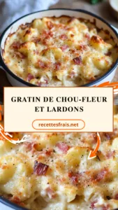 gratin de chou-fleur et lardons