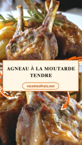 Agneau à la moutarde tendre