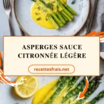 Asperges sauce citronnée légère