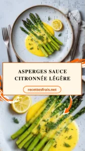 Asperges sauce citronnée légère