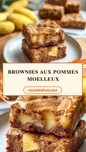 Brownies aux pommes moelleux