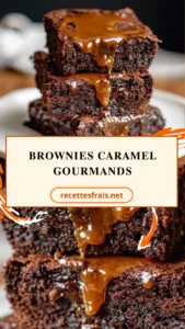 Brownies caramel gourmands
