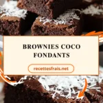 Brownies coco fondants