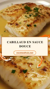 Cabillaud en sauce douce