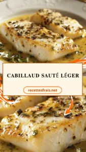 Cabillaud sauté léger