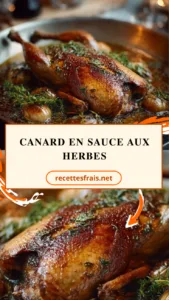 Canard en sauce aux herbes