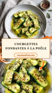 Courgettes fondantes à la poêle