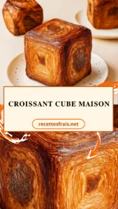 Croissant cube maison