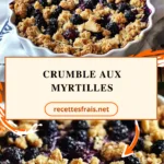 Crumble aux myrtilles