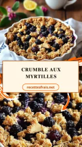 Crumble aux myrtilles