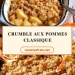 Crumble aux pommes classique