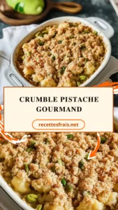 Crumble pistache gourmand