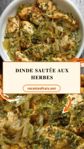 Dinde sautée aux herbes