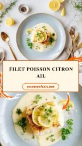 Filet poisson citron ail