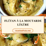 Flétan à la moutarde légère