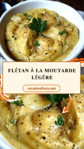 Flétan à la moutarde légère
