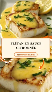 Flétan en sauce citronnée