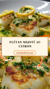 Flétan mijoté au citron
