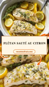 Flétan sauté au citron