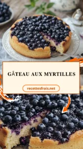 Gâteau aux myrtilles
