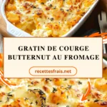 Gratin de courge butternut au fromage