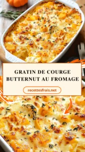Gratin de courge butternut au fromage