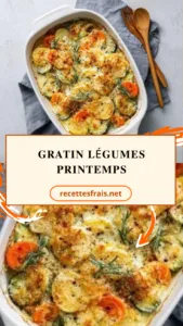 Gratin légumes printemps