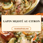 Lapin mijoté au citron