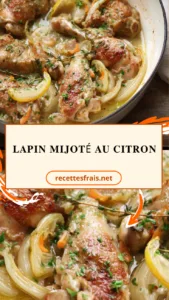 Lapin mijoté au citron