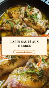 Lapin sauté aux herbes