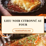 Lieu noir citronné au four