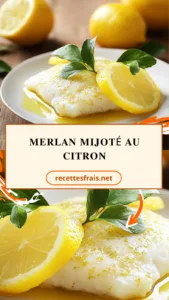 Merlan mijoté au citron
