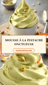 Mousse à la pistache onctueuse