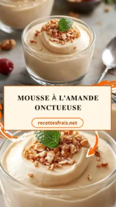 Mousse à l’amande onctueuse