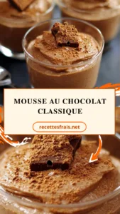 Mousse au chocolat classique