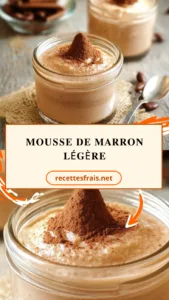 Mousse de marron légère