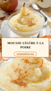 Mousse légère à la poire