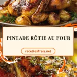Pintade rôtie au four