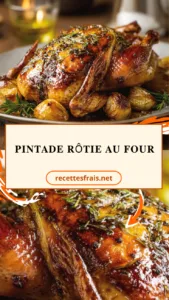 Pintade rôtie au four