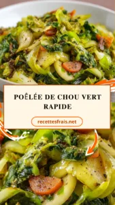 Poêlée de chou vert rapide