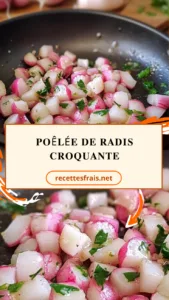 Poêlée de radis croquante