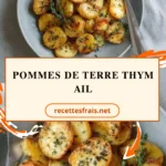 Pommes de terre thym ail