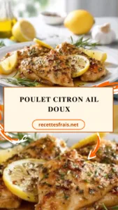 Poulet citron ail doux