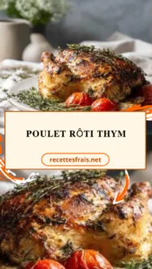 Poulet rôti thym