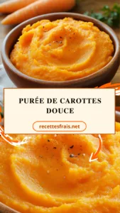 Purée de carottes douce