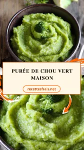Purée de chou vert maison