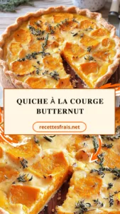 Quiche à la courge butternut